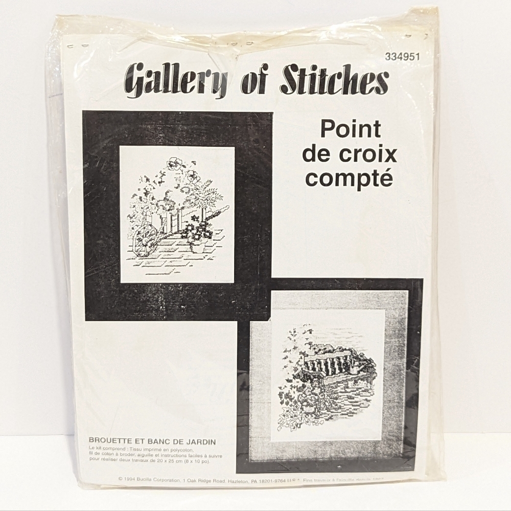 Bucilla Gallery Of Stitches #334951 Flower Garden Sampler Pair Cross Stitch - Picture 5 of 11